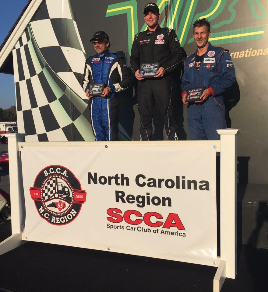 Brian Wright got his first Spec Miata podium, finishing third.