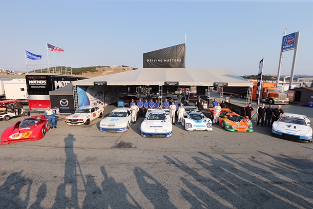 An incredible display of Mazda racecars, Prototype and GT alike!
