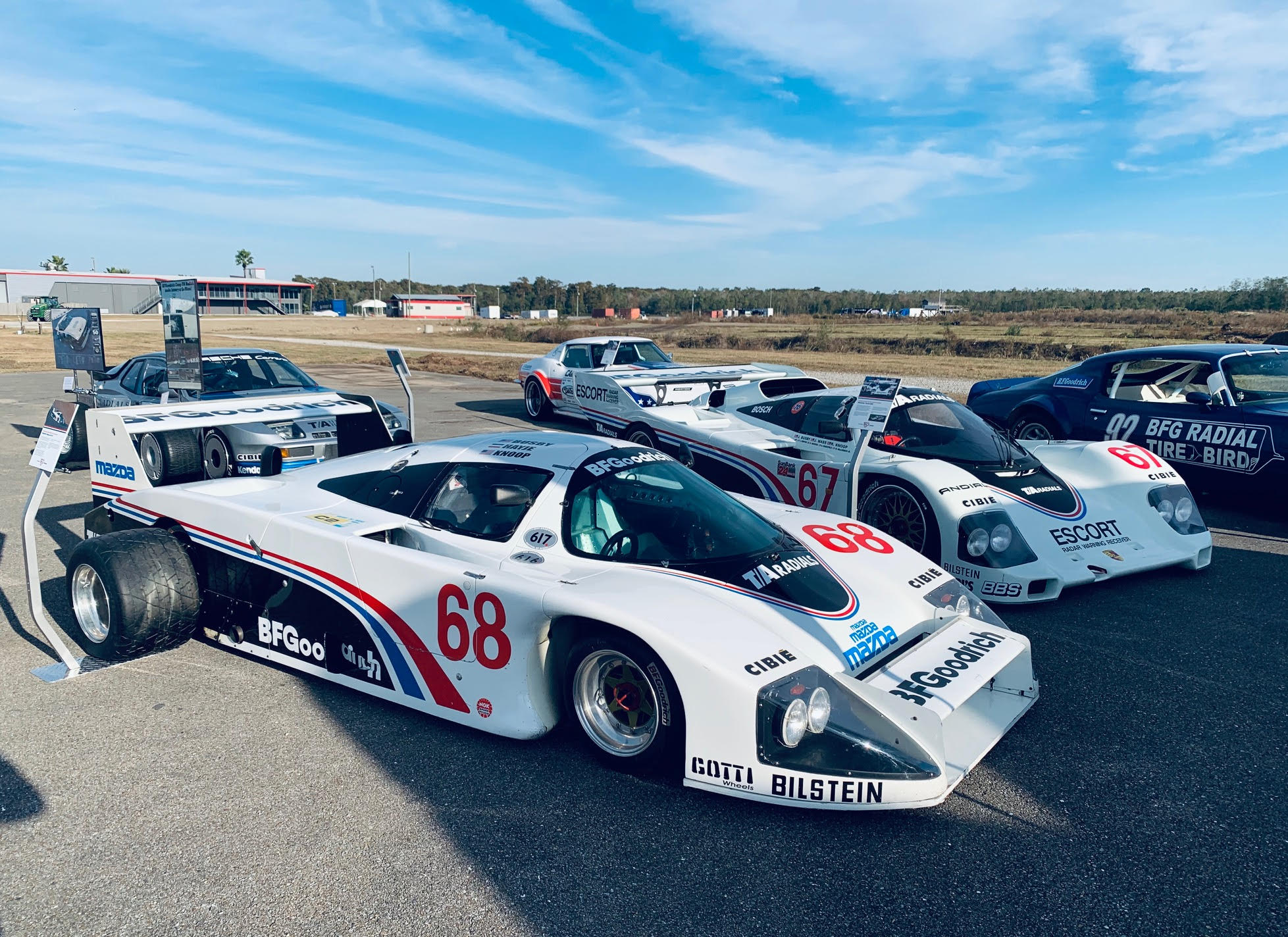 BFGoodrich had their historic lineup of radial tires on the race cars they’ve supported over the years.