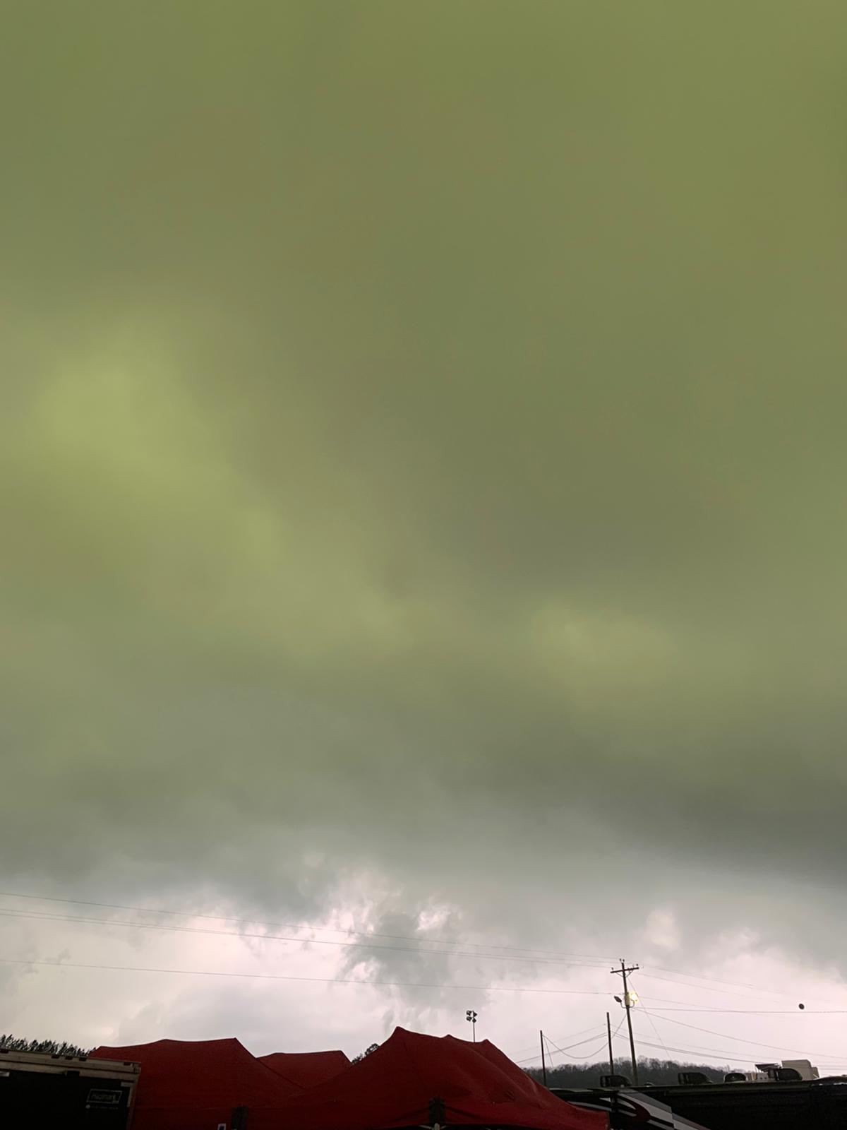 Green sky! 