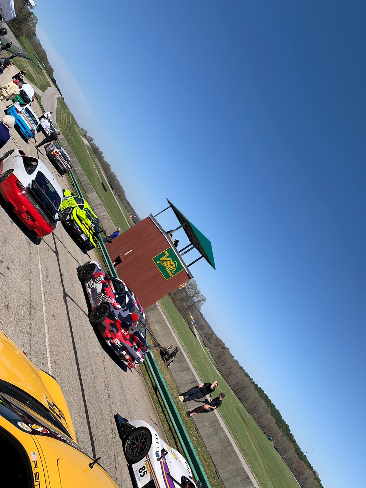 That's more like it! We had blue sky and beautiful cars at VIR!