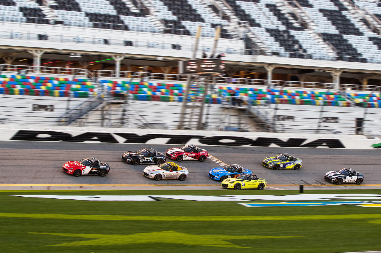 MX-5 Cup is starting their season this weekend, as well!  If last year's races at Daytona were any indication, you'll want to tune in live for all the incredible action!