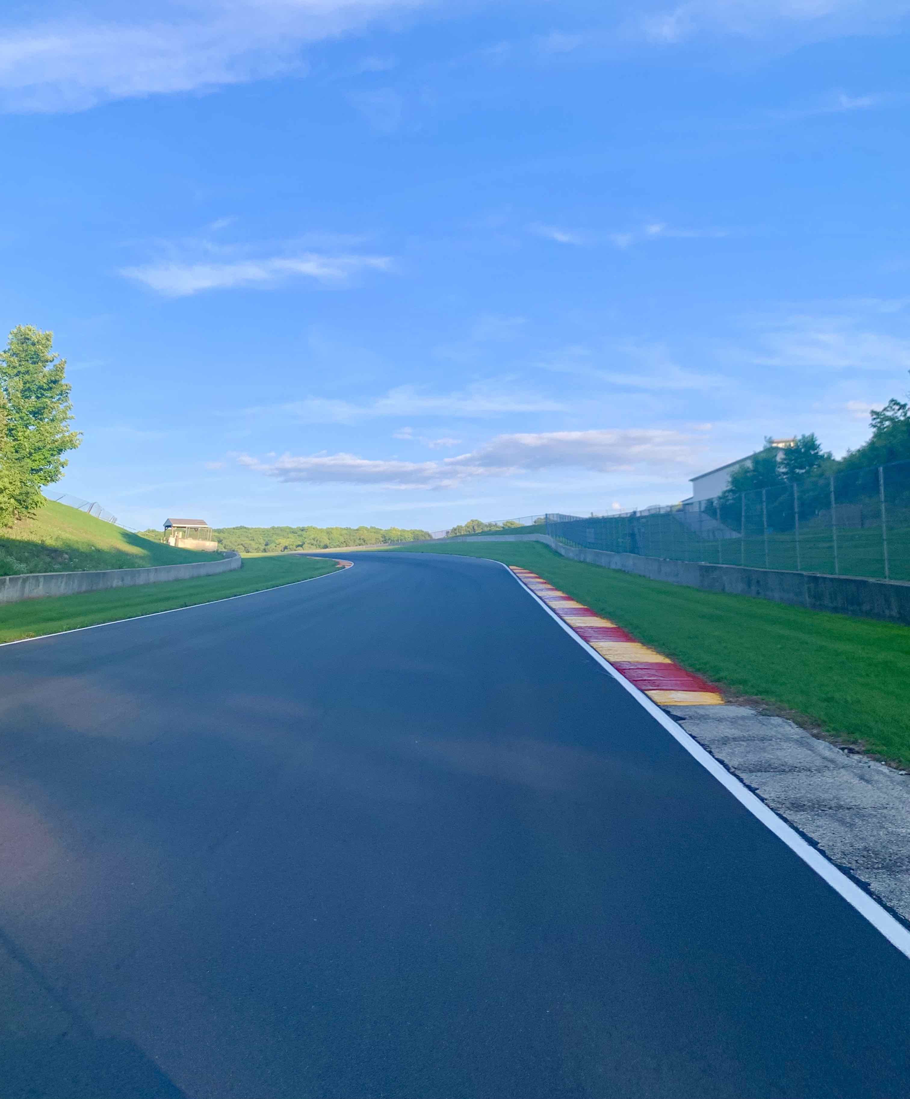 We had a productive track walk discussing the nuances of the fresh pavement.