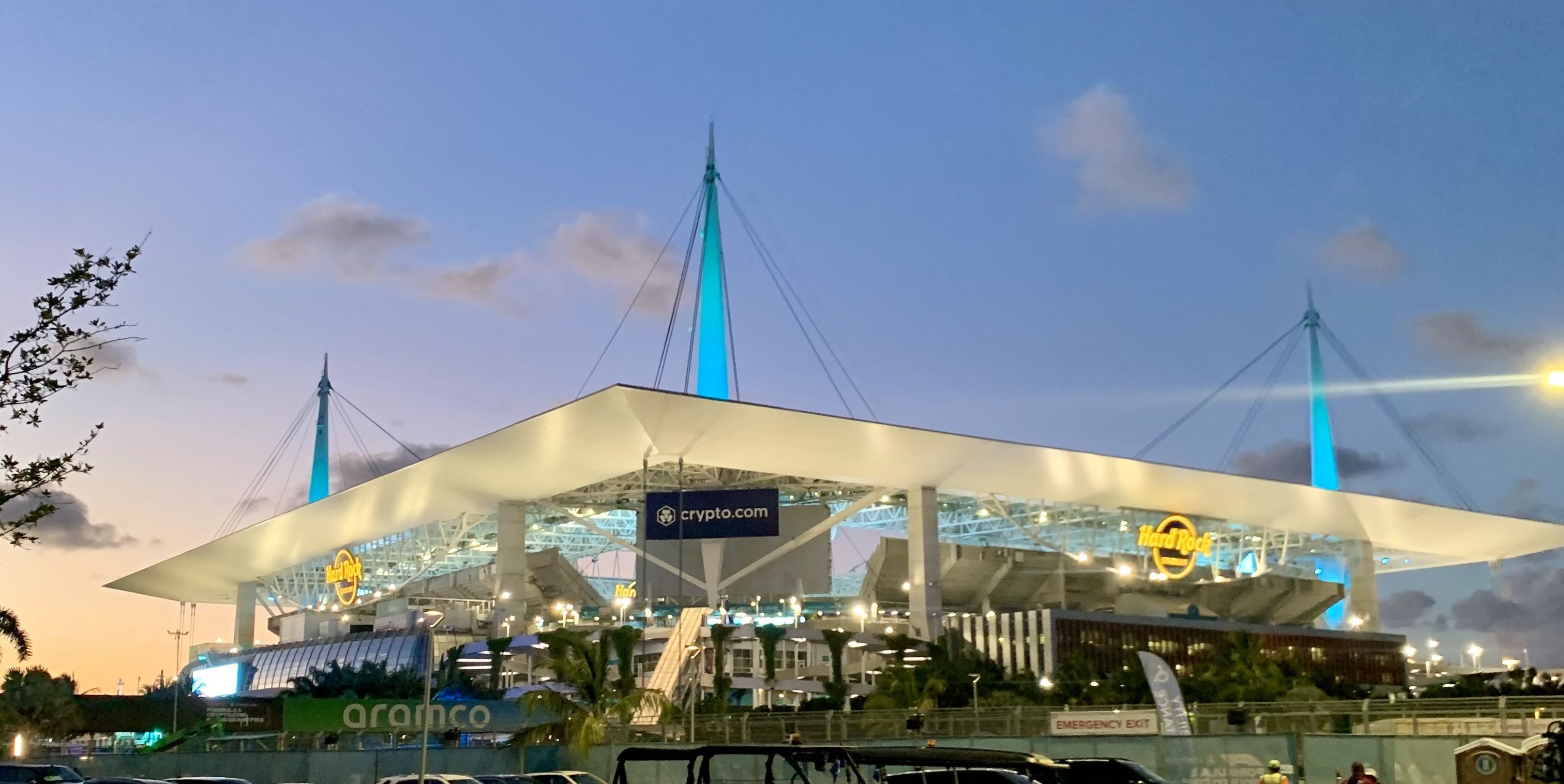 The Hard Rock Stadium offers an incredible site venue!