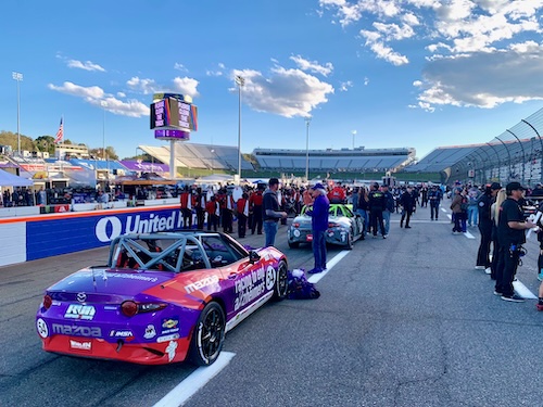 Taillights on Martinsville… pre-race during the Fan Walk.